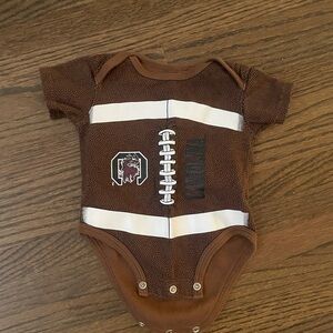 USC University of South Carolina Football-Themed Newborn One Piece